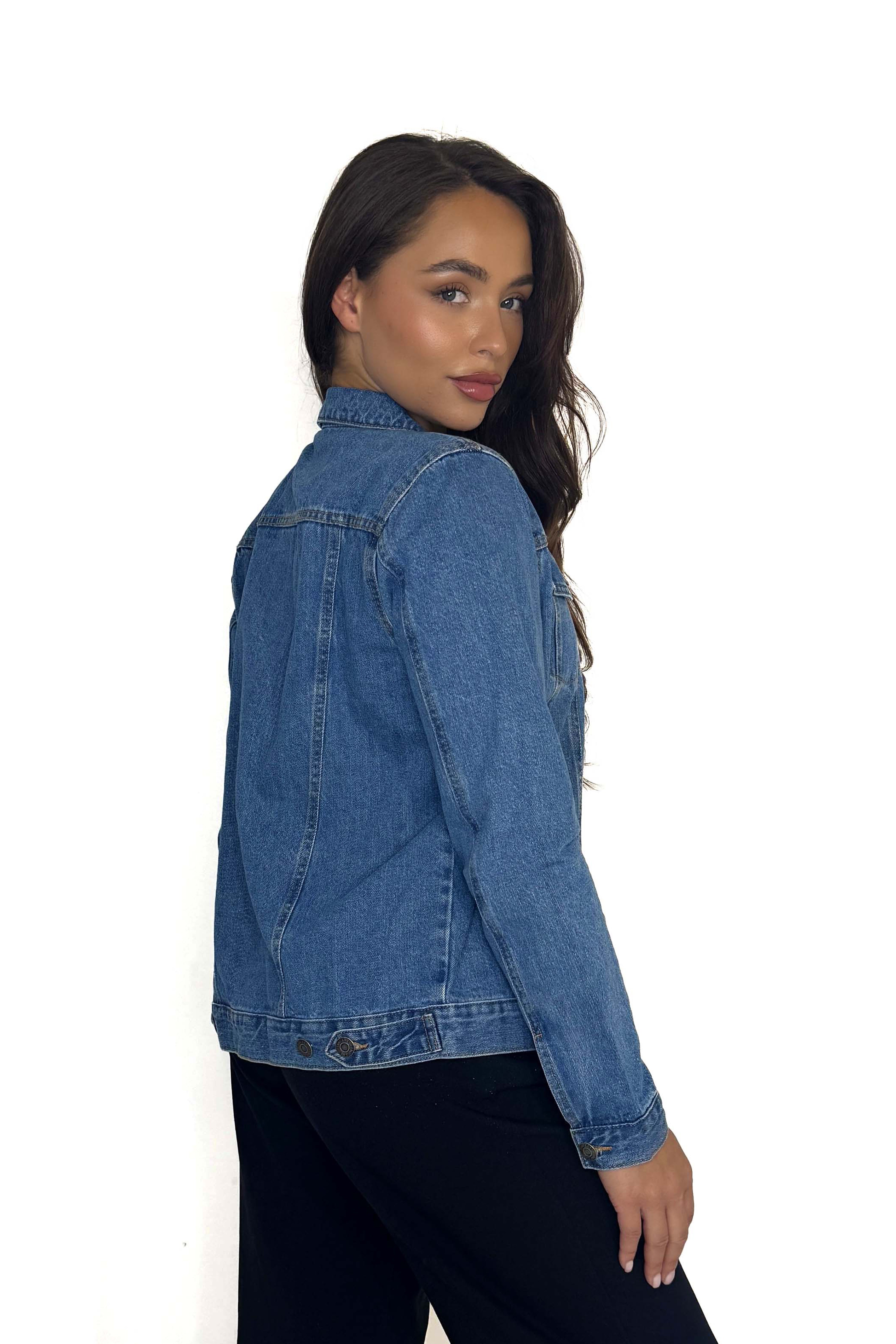 Relaxed Fit Denim Blue Jacket
