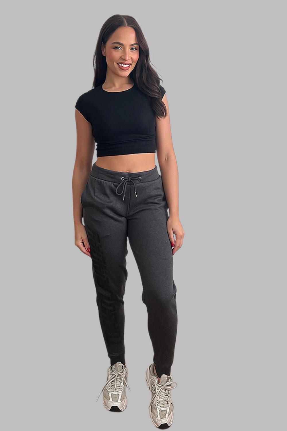 Full Leg Print Varsity Jogger Trousers-SinglePrice