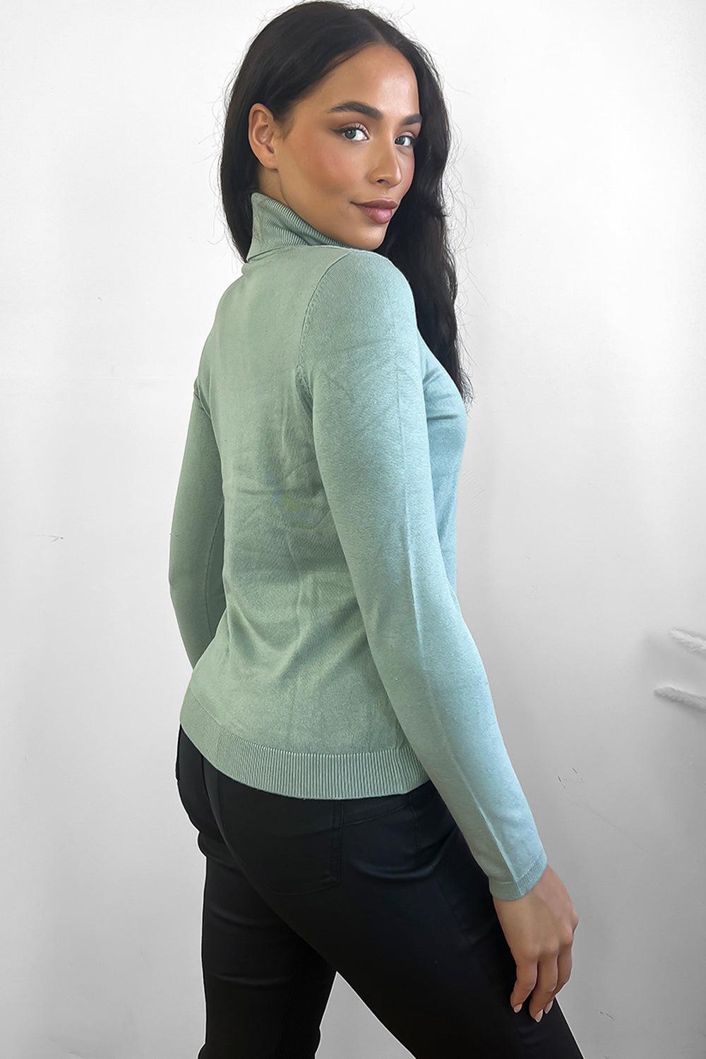 High Rolled Neck Pullover-SinglePrice