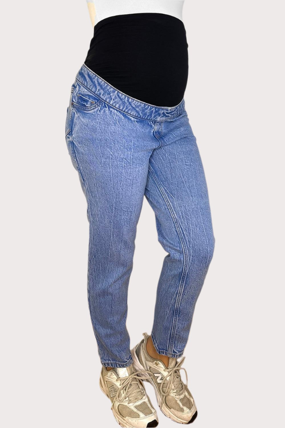 Maternity Yoke To Back Bump Cover Jeans-SinglePrice