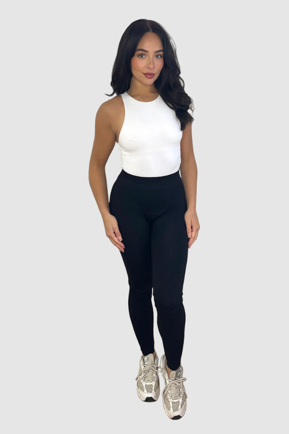 High Waist Wide Band Stretchy Leggings-SinglePrice