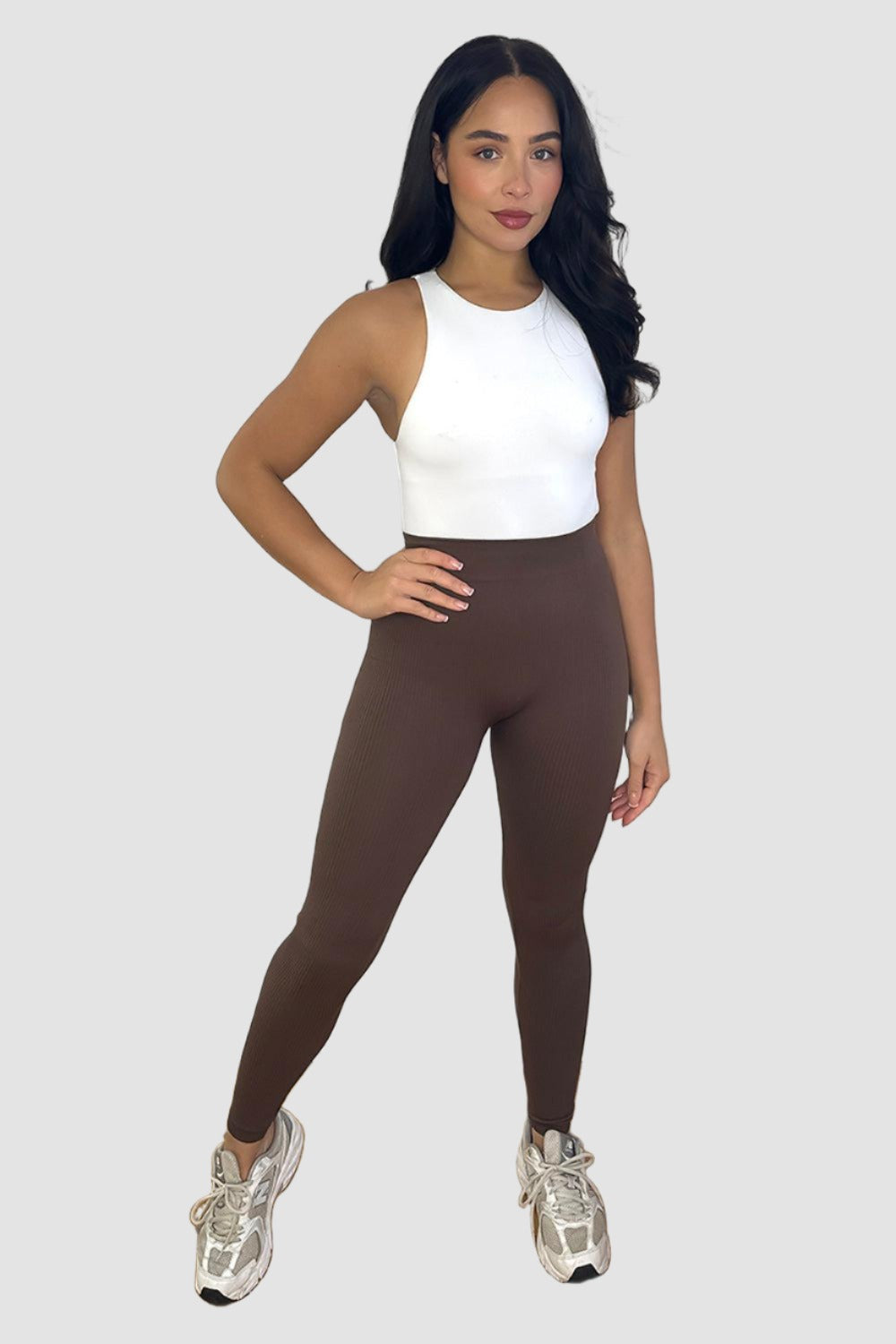 High Waist Wide Band Stretchy Leggings-SinglePrice