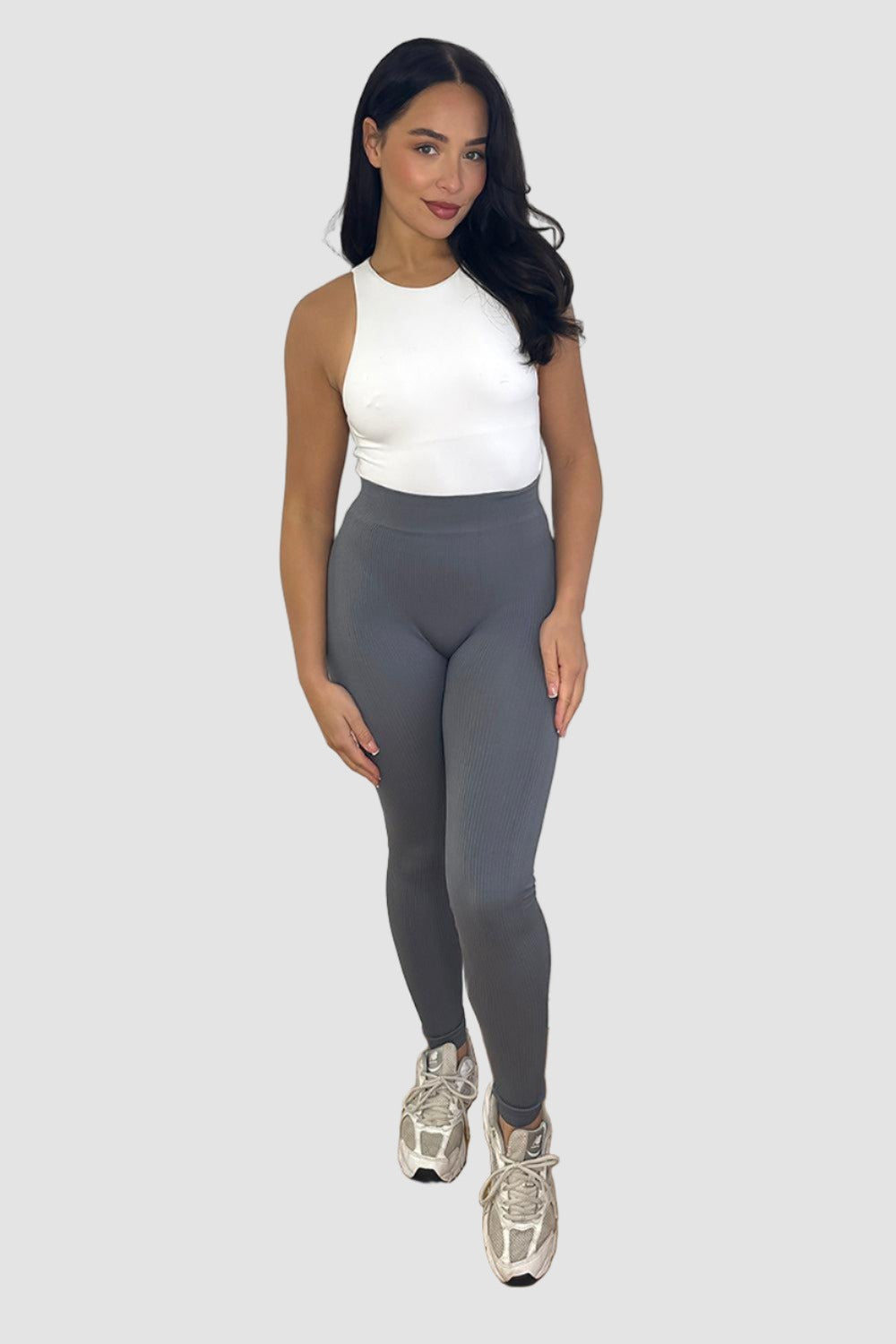 High Waist Wide Band Stretchy Leggings-SinglePrice