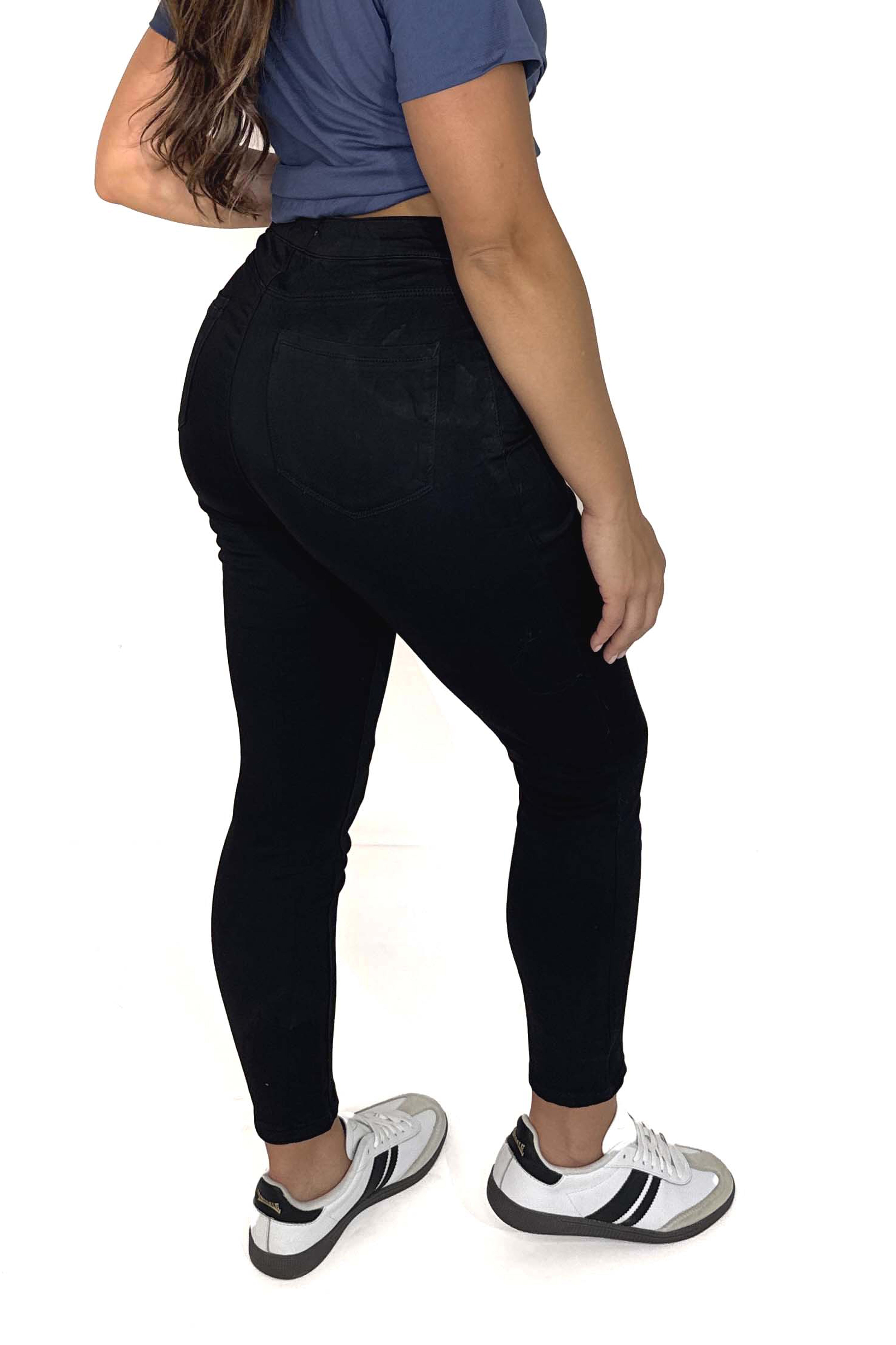 High Rise Skinny Faded Jeans