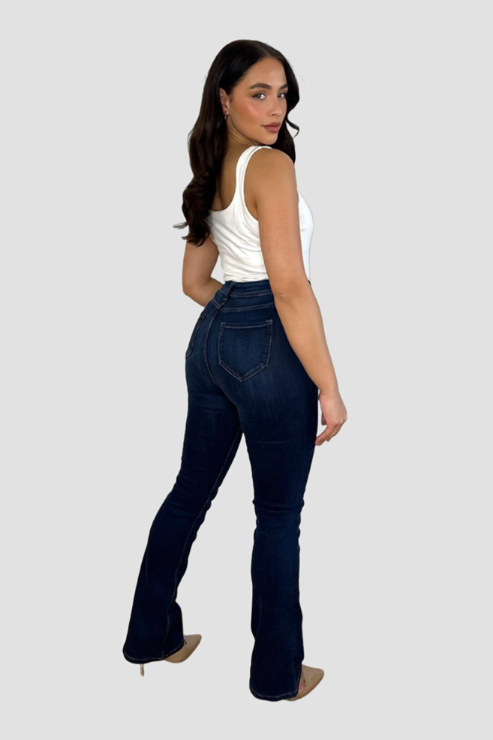 70s High Rise Stove Pipe Straight-Leg Jeans-SinglePrice