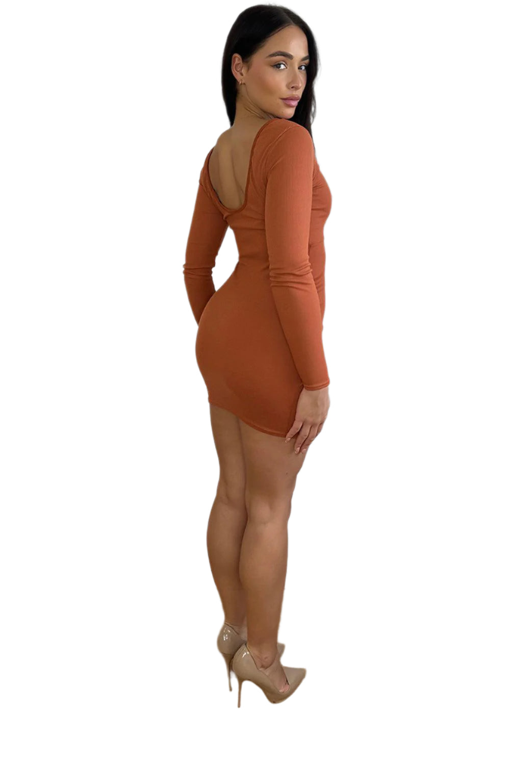 Asymmetric Skirt Smart Dress-SinglePrice