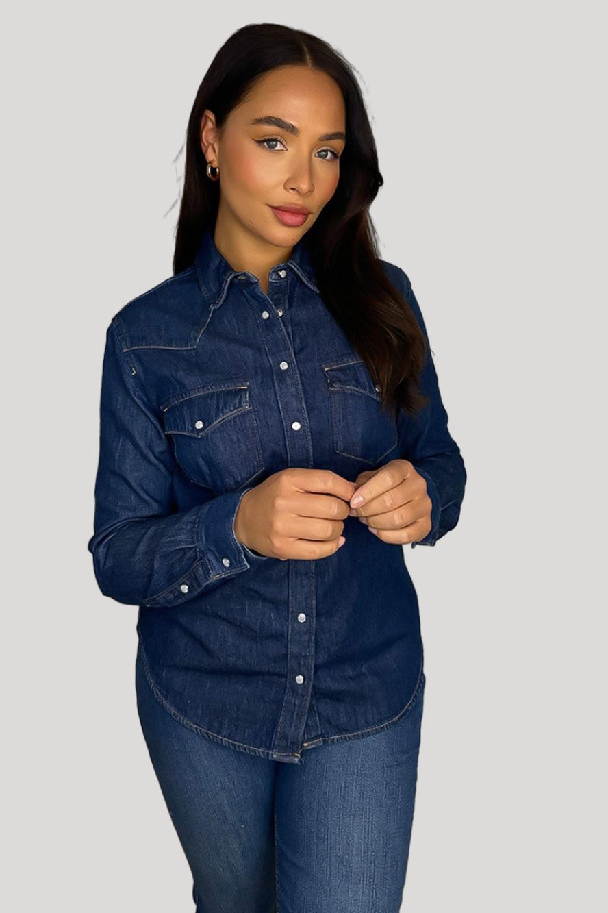 Between Season Denim Shirt-SinglePrice