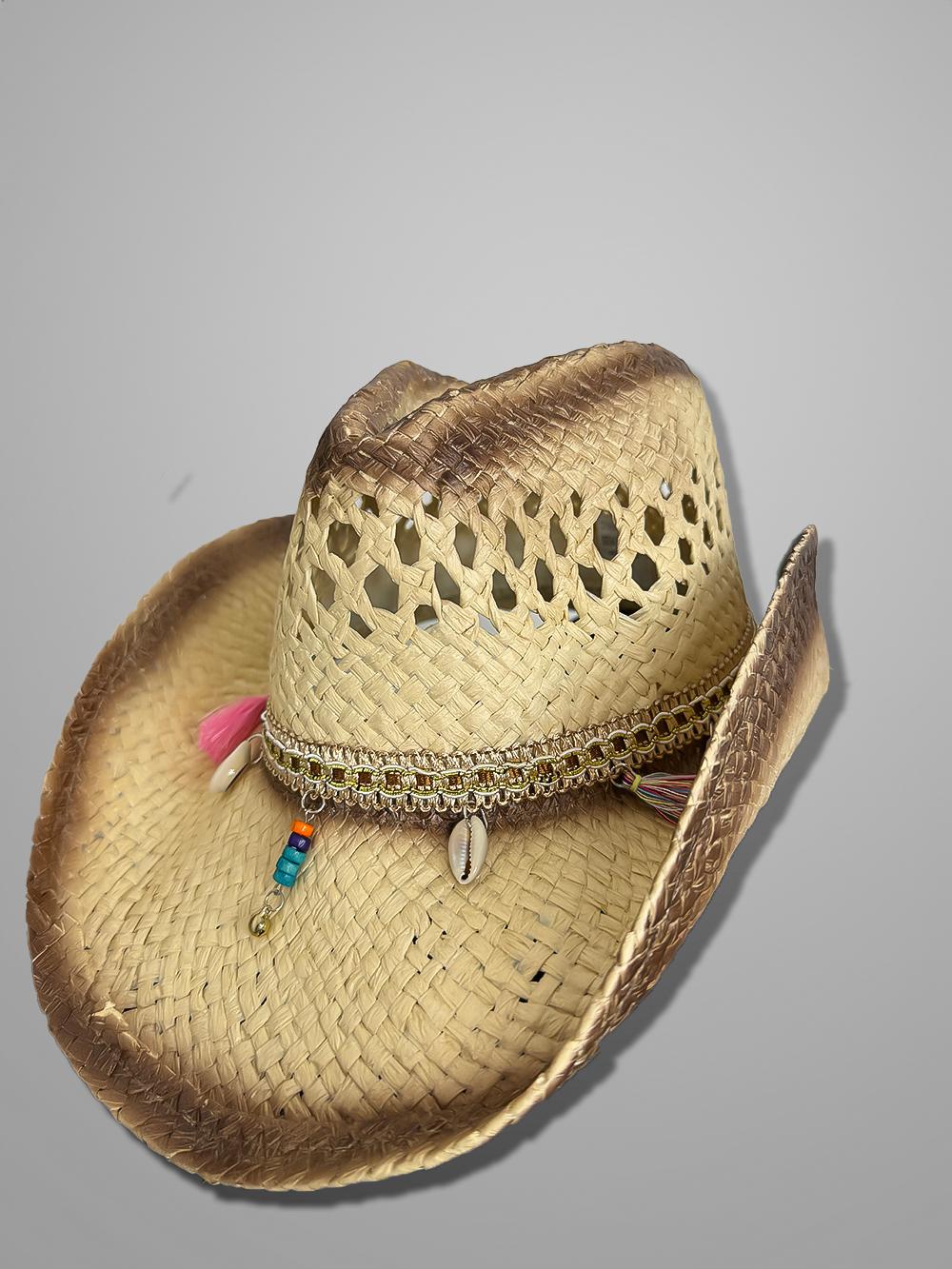 Straw Bided Cowboy Summer Hat