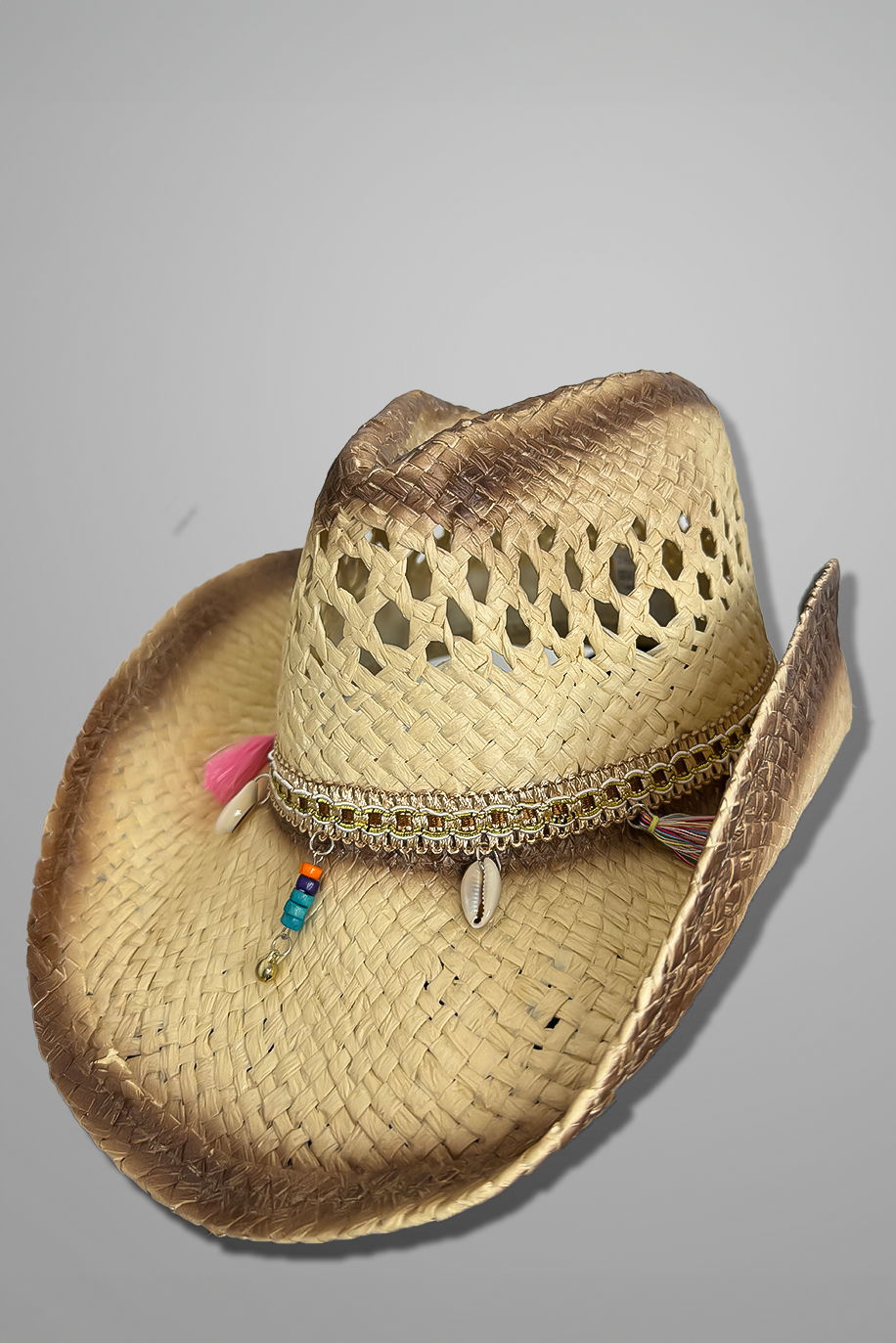 Straw Bided Cowboy Summer Hat