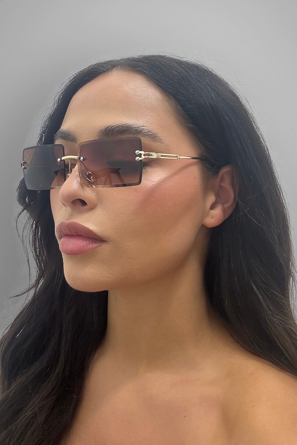 Rimless UV 400 Sunglasses