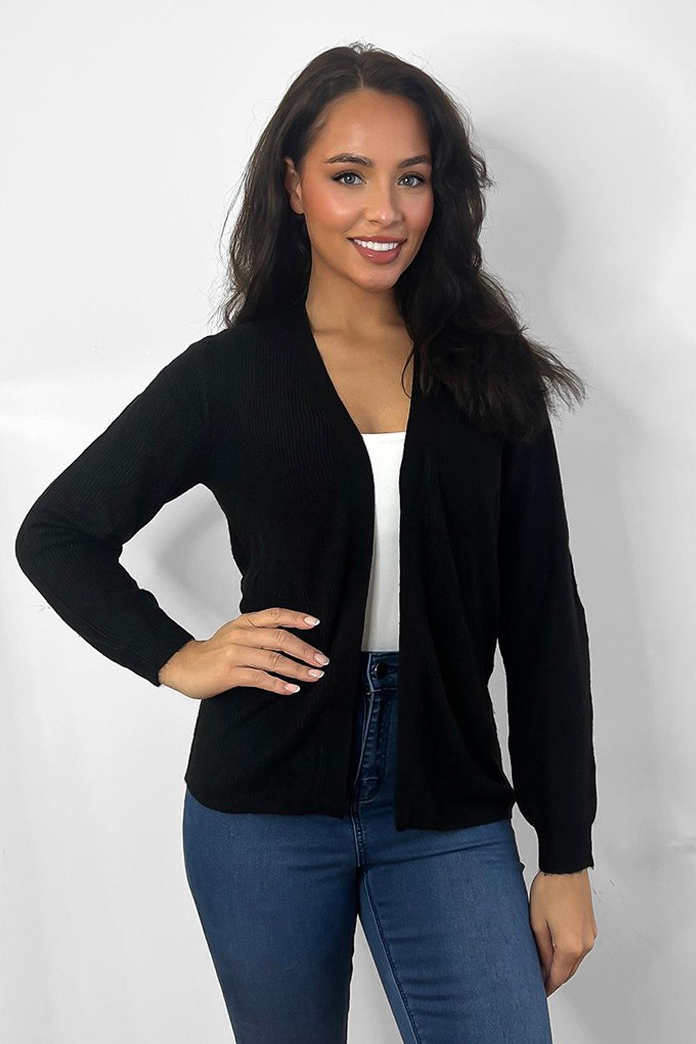 Classic Open Front Cardigan-SinglePrice