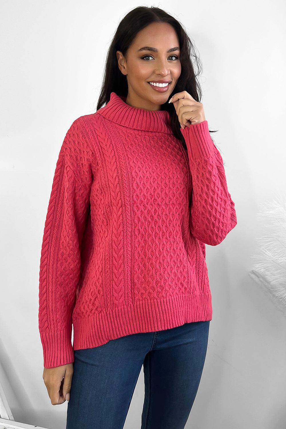 Turtle Neck Slouchy Fit Pullover-SinglePrice