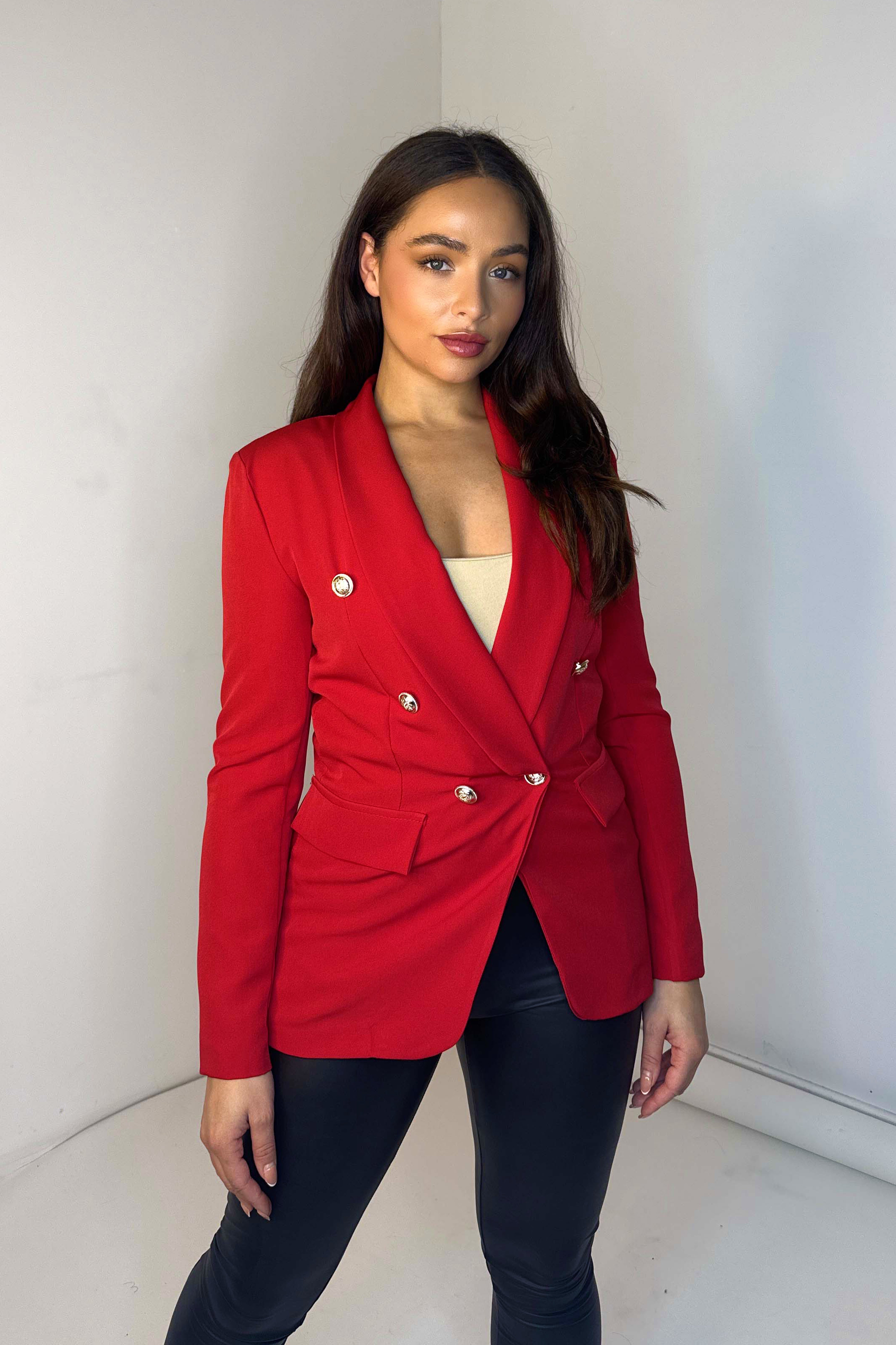 Wholesale Women's Classic Military Style Blazer (PACK OF 6)