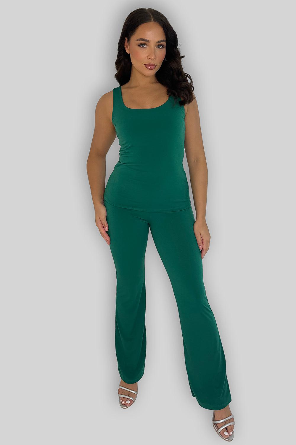 Tank Top And Straight Leg Trousers Co-ord Set-SinglePrice