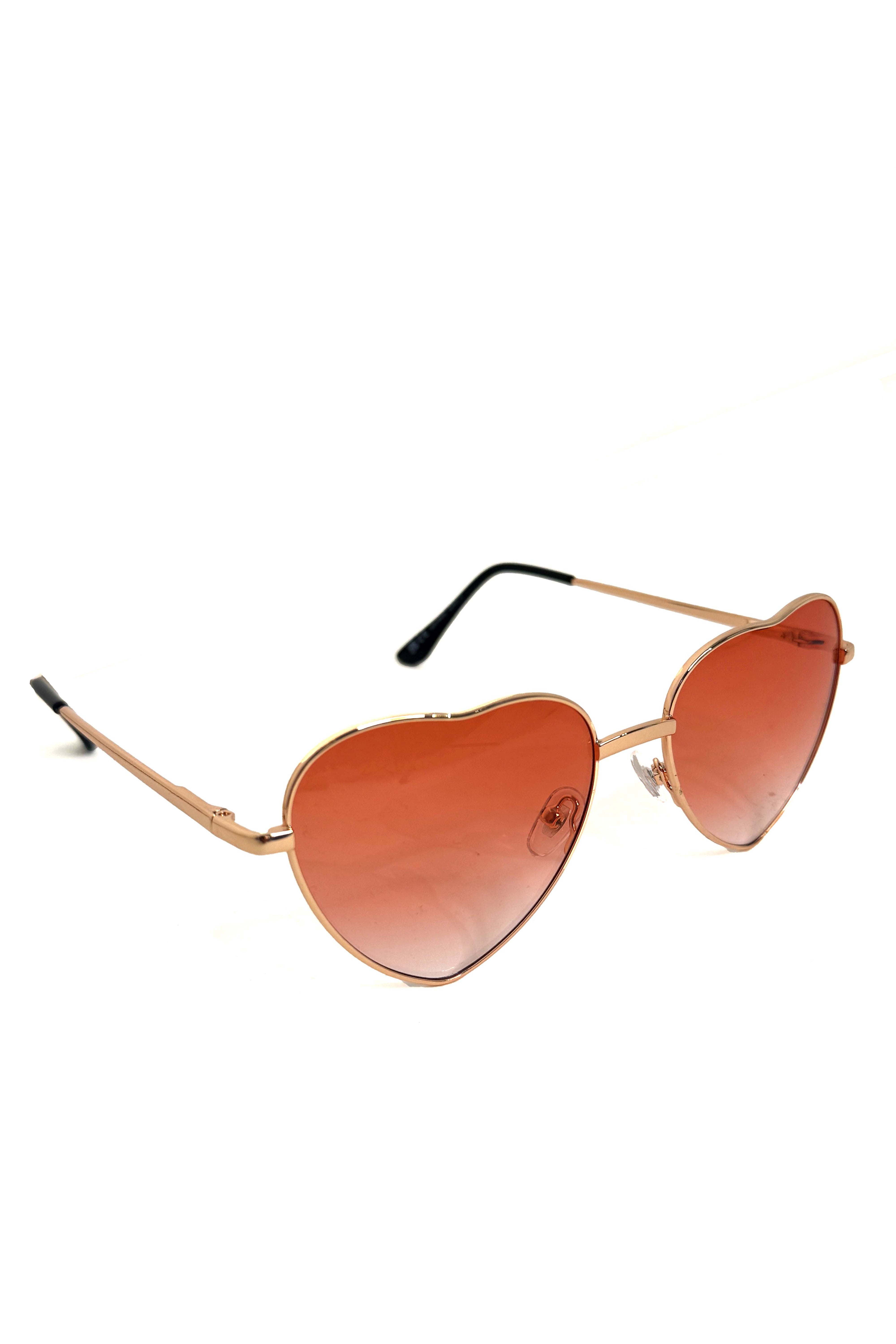 Wholesale Women's Gram-500 UV 400 Heart Shaped Sunglasses (BOX OF 12)