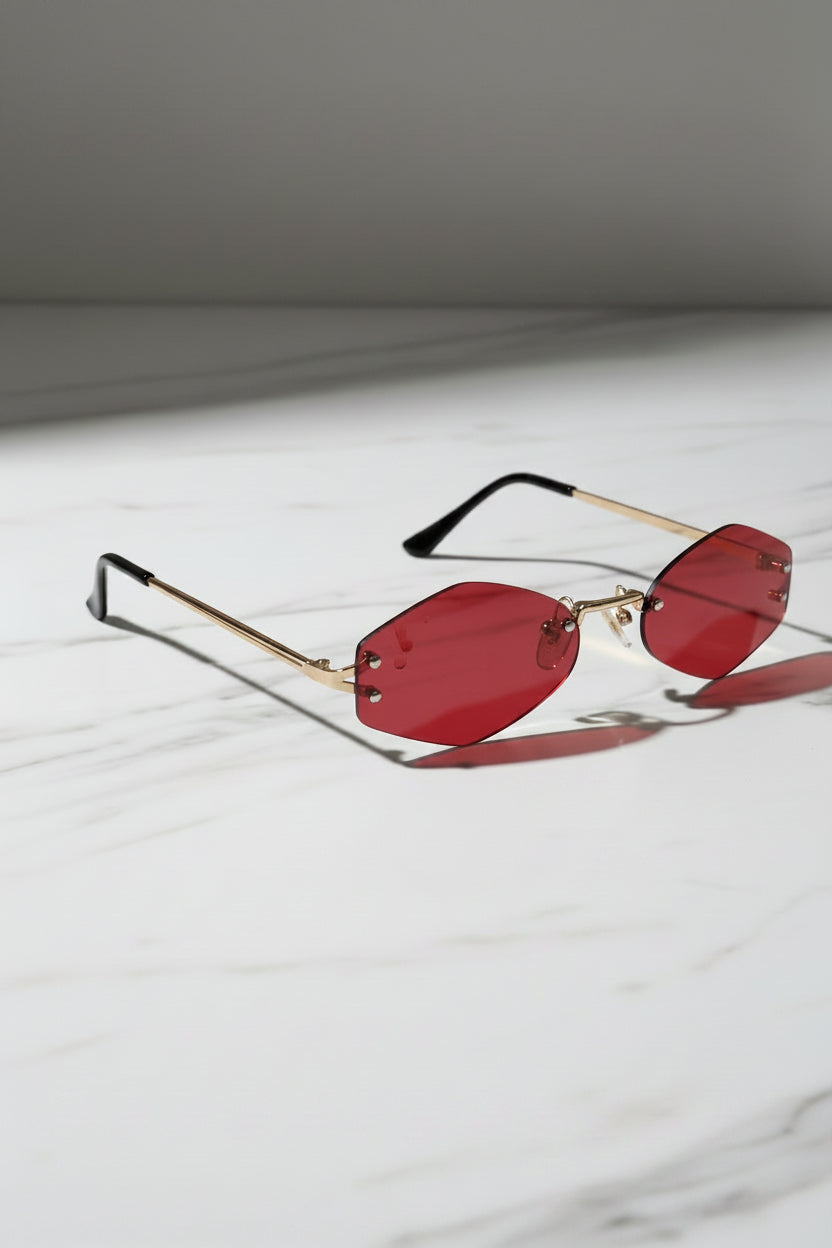 Rimless Rectangular UV 400 Sunglasses