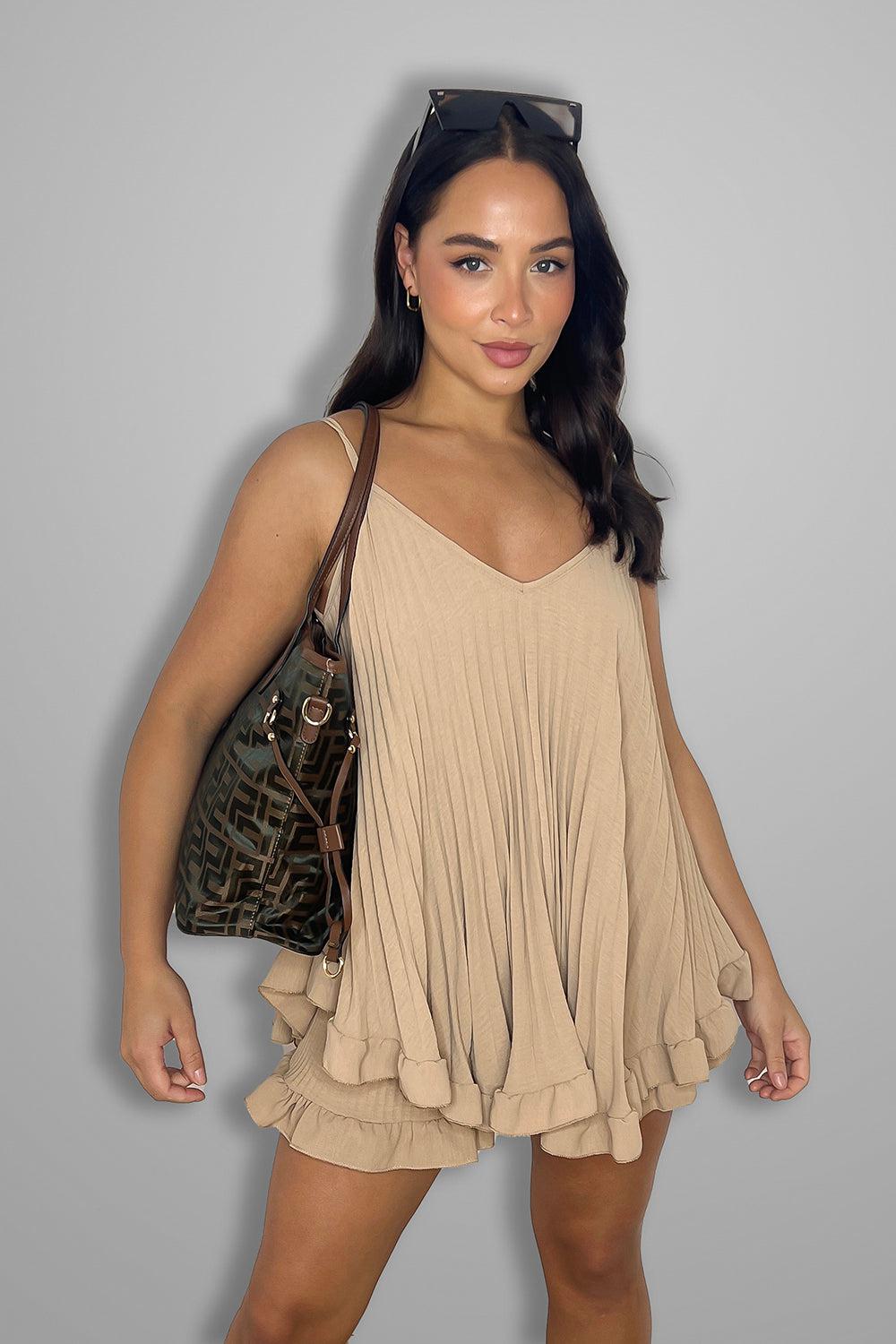 Greek Key Print Large Tote Bag Set-SinglePrice