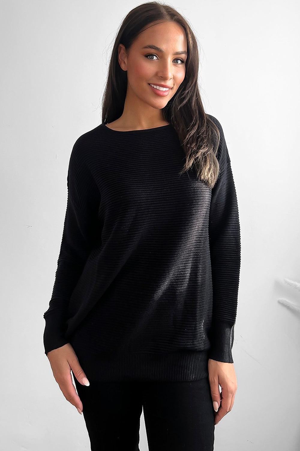 Flat Knit Scoop Neckline Pullover-SinglePrice