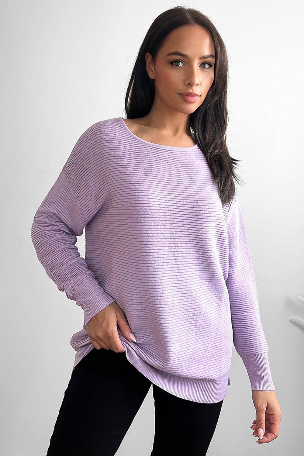 Flat Knit Scoop Neckline Pullover-SinglePrice