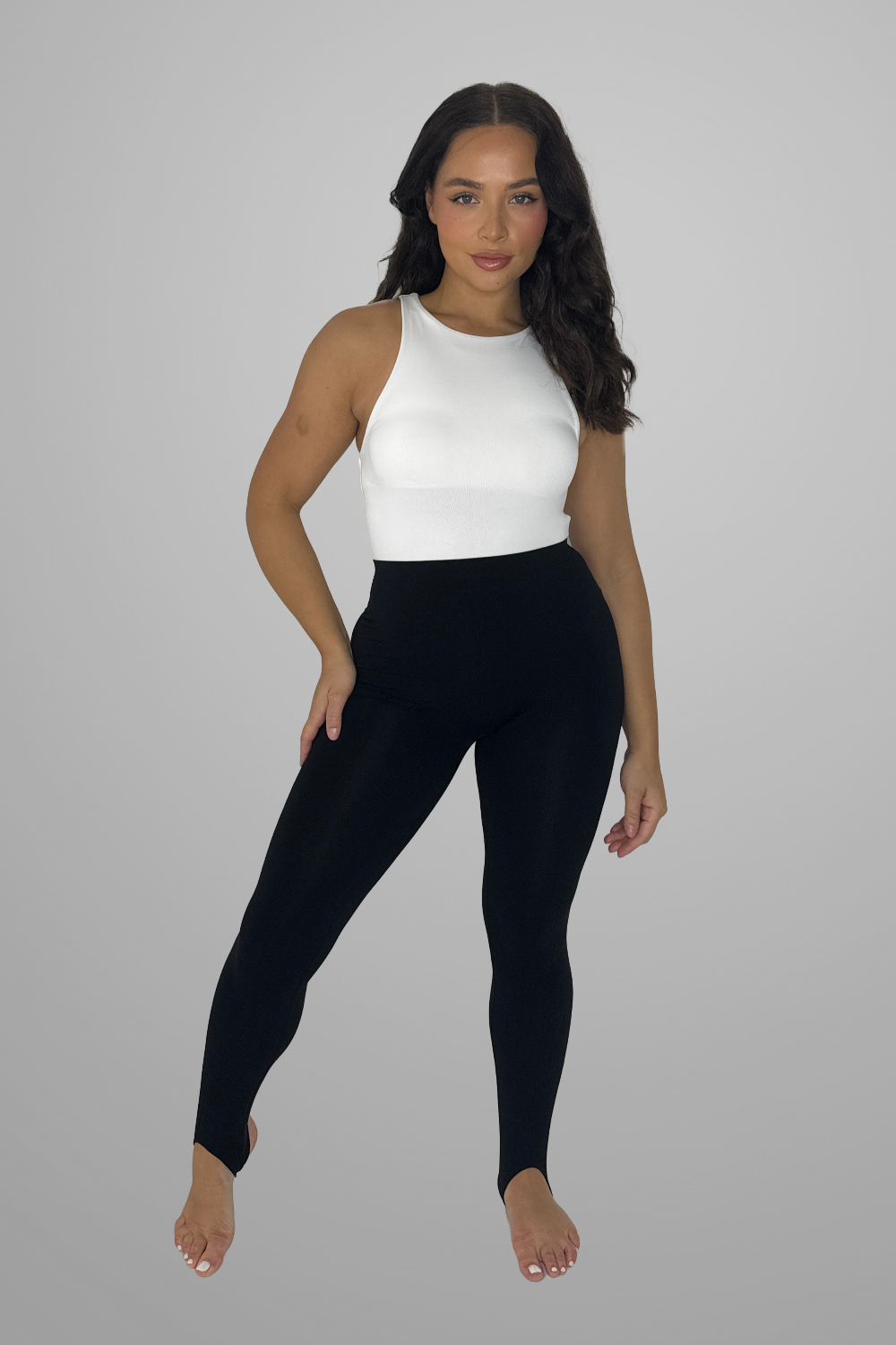 Black Stirrup Leggings