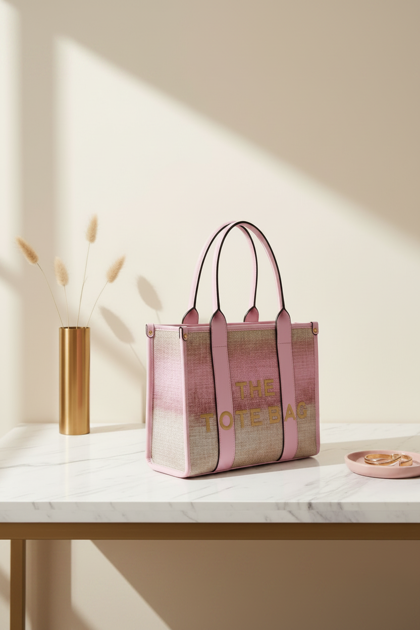 Luxury Designer Inspired Big Tote Bag with Top Handle