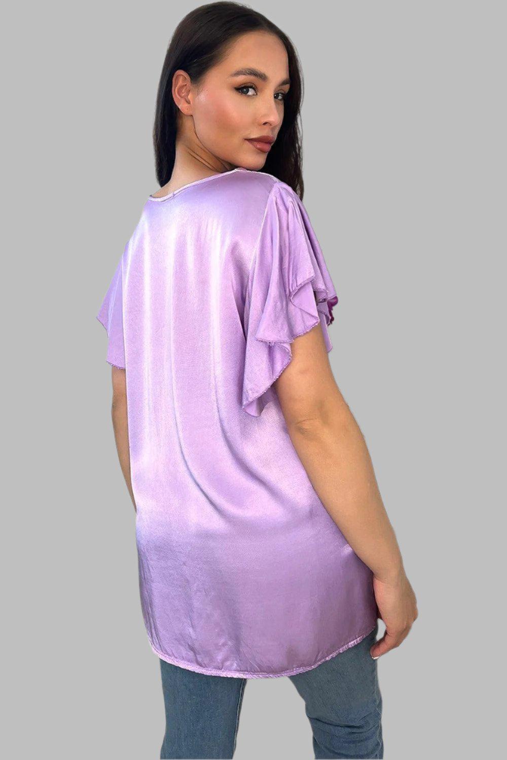 Satin Finish V-Neck Tunic-SinglePrice