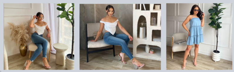 Purple Blue Palm Leaves Print Bermuda Shorts