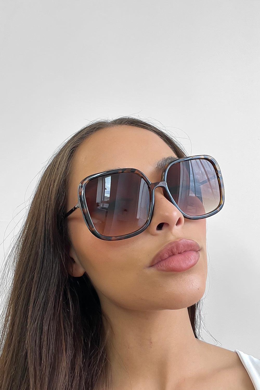 Thin Large Square Frames Sunglasses-SinglePrice