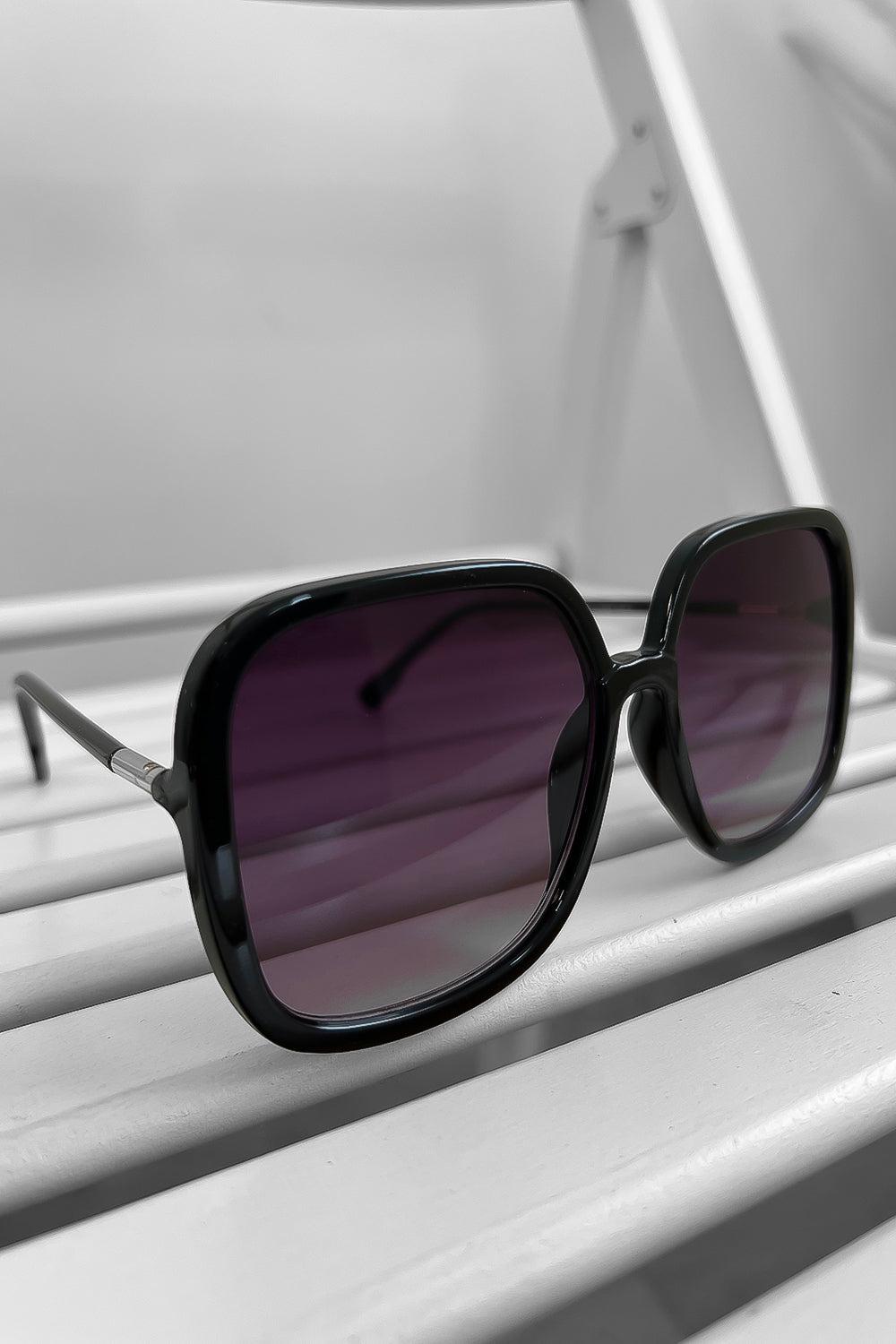 Thin Large Square Frames Sunglasses-SinglePrice