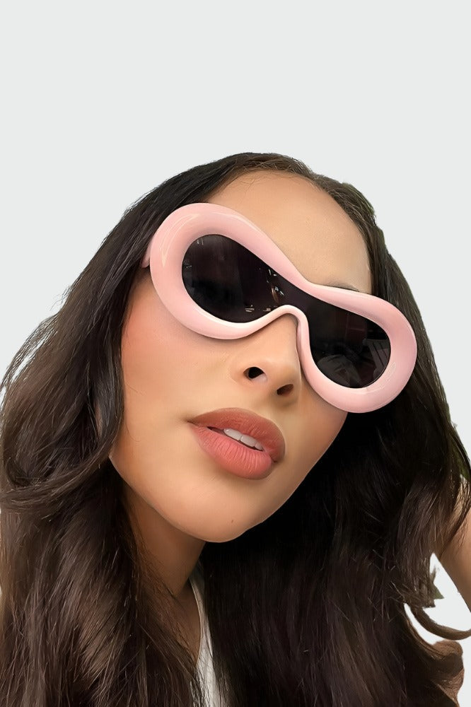 Exaggerated Blown Up Frame Sunglasses-SinglePrice