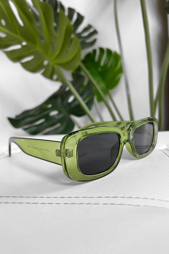 Stylish Oval Transparrent Frame Sunglasses-SinglePrice
