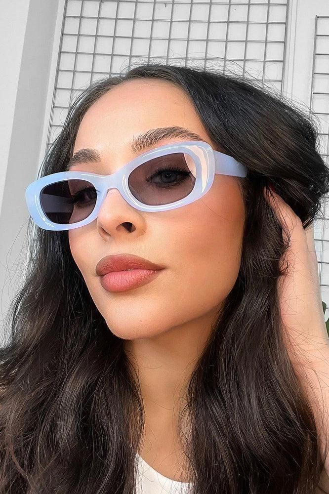 Squared Off Oval Sunglasses-SinglePrice