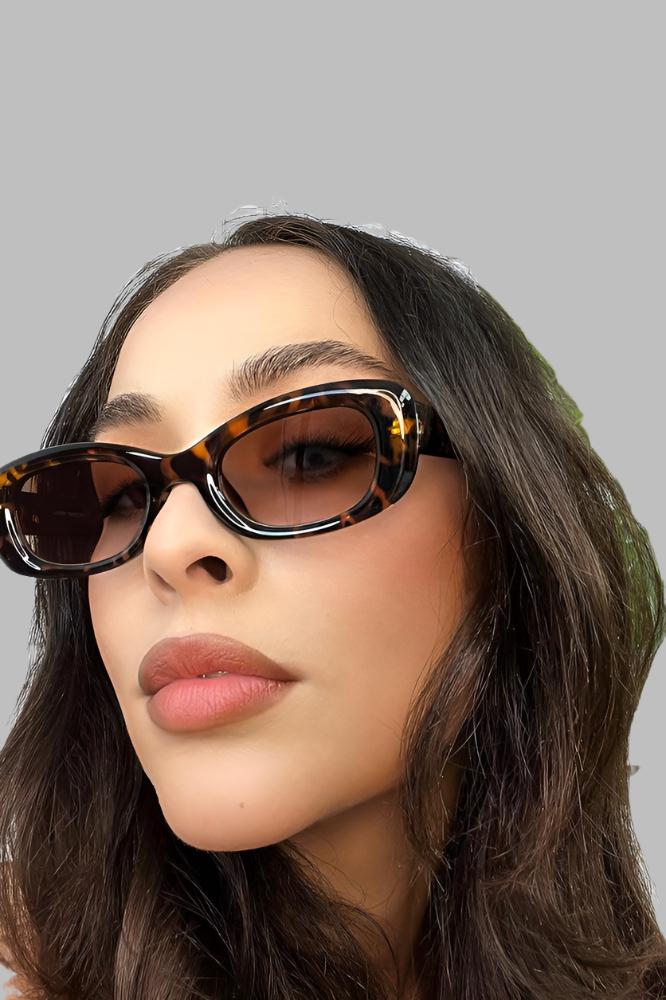 Squared Off Oval Sunglasses-SinglePrice