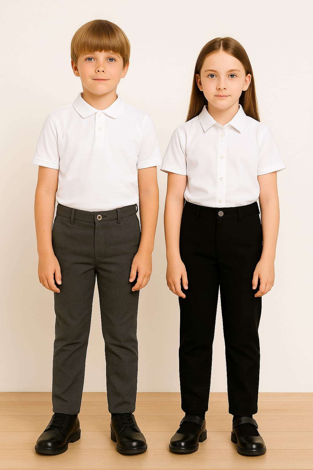 Pack of 2 Back To School Slim Leg Uniform Trousers