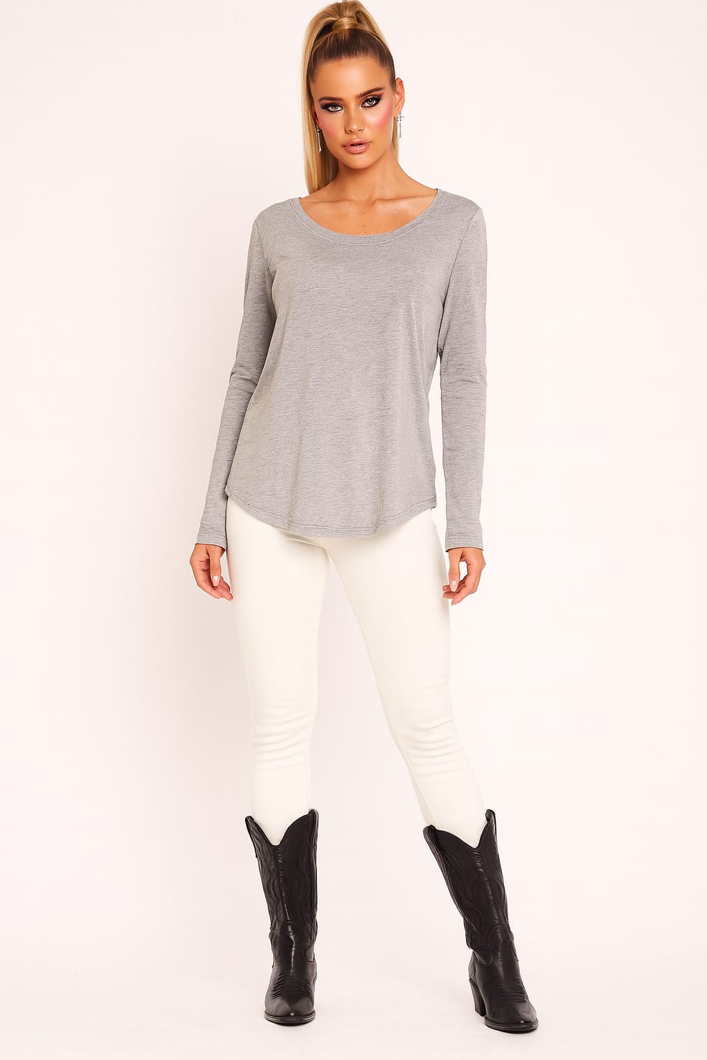 Lightweight Basic Cotton Long Sleeve T-shirt