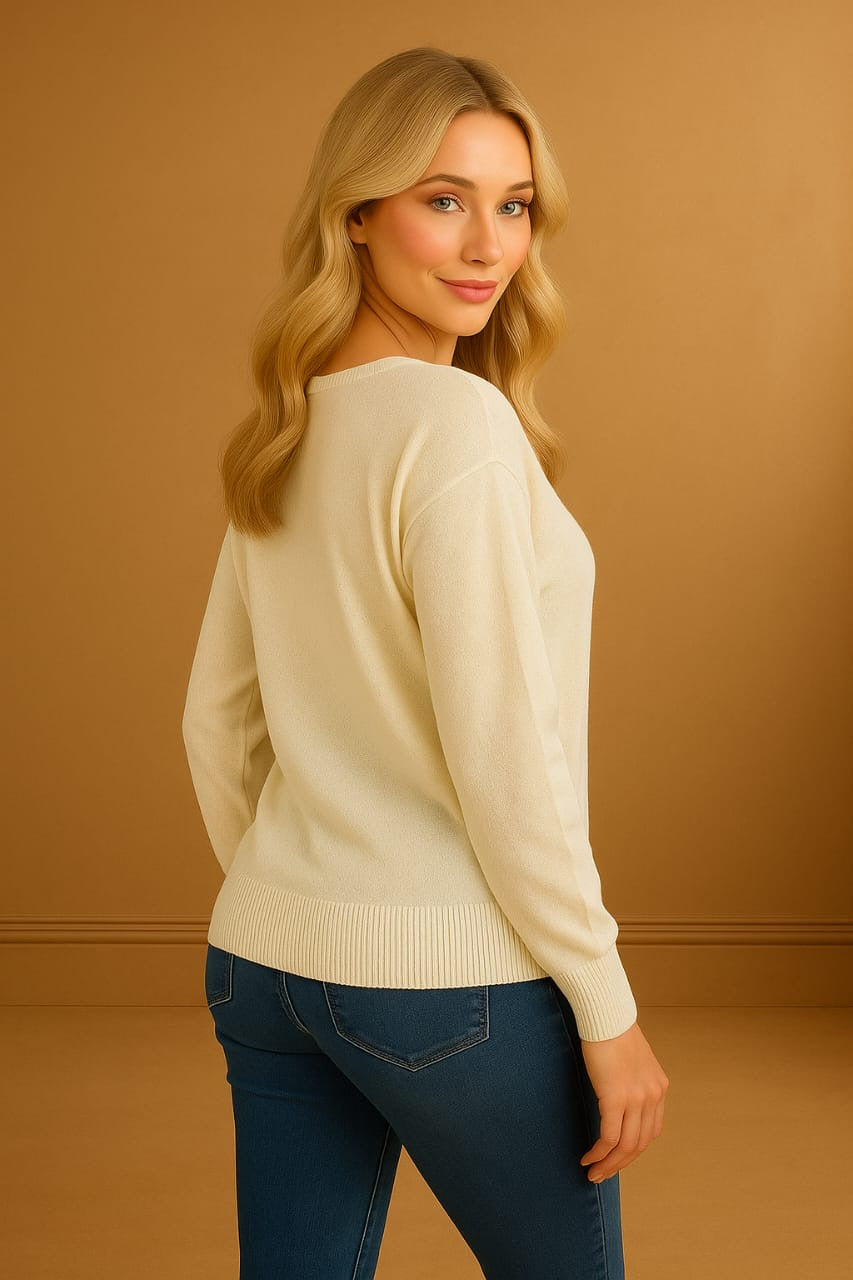 Shimmer Slouchy Fit Pullover