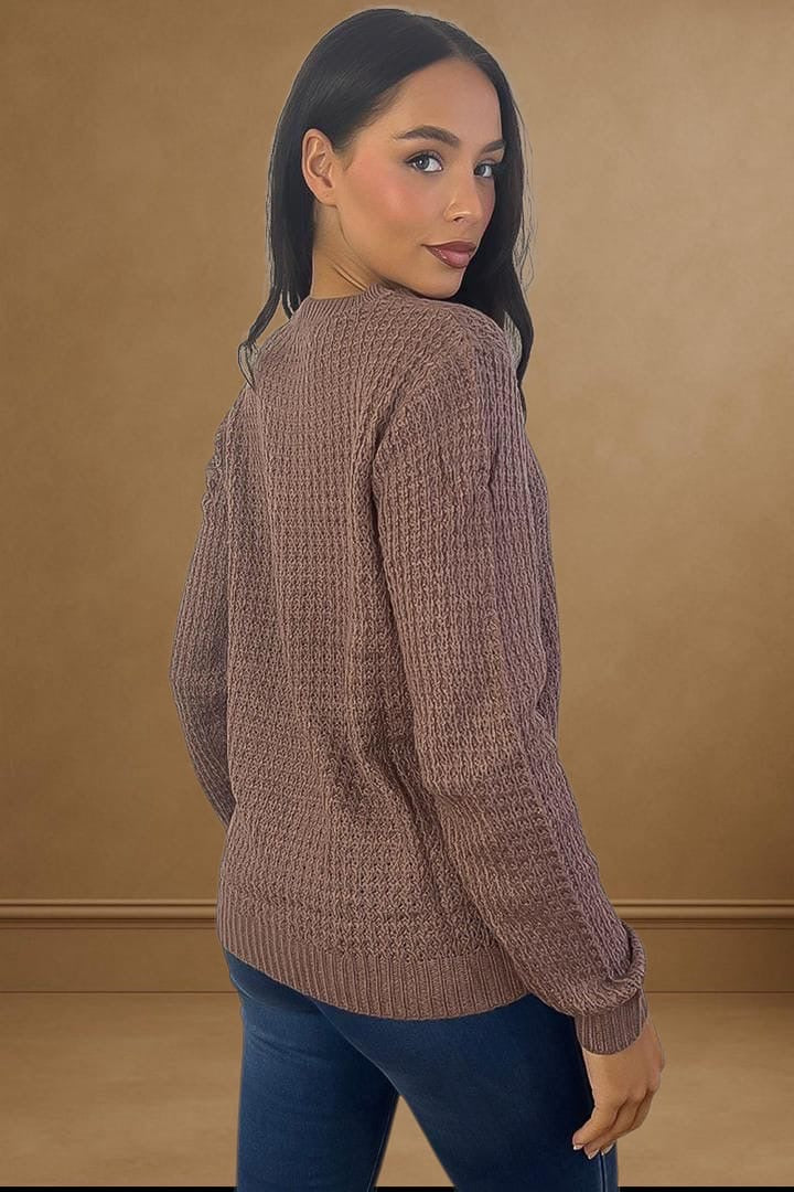 Diamond Pattern Detail Pullover