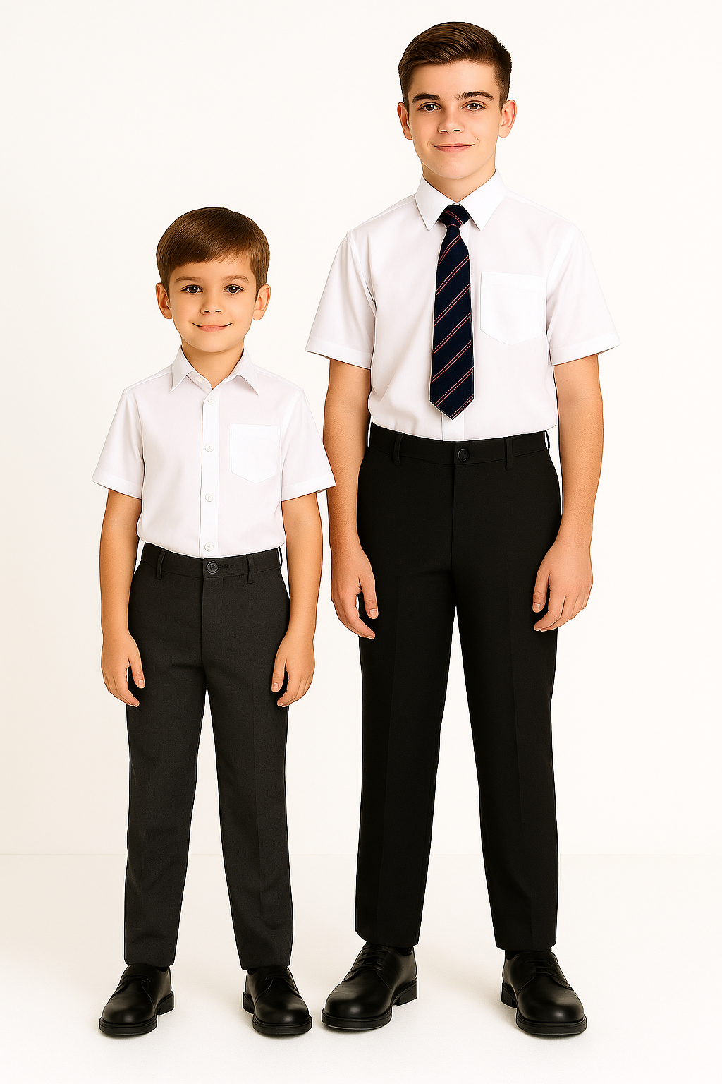 Pack of 2 Back to School Straight Leg Boys' Uniform Trousers