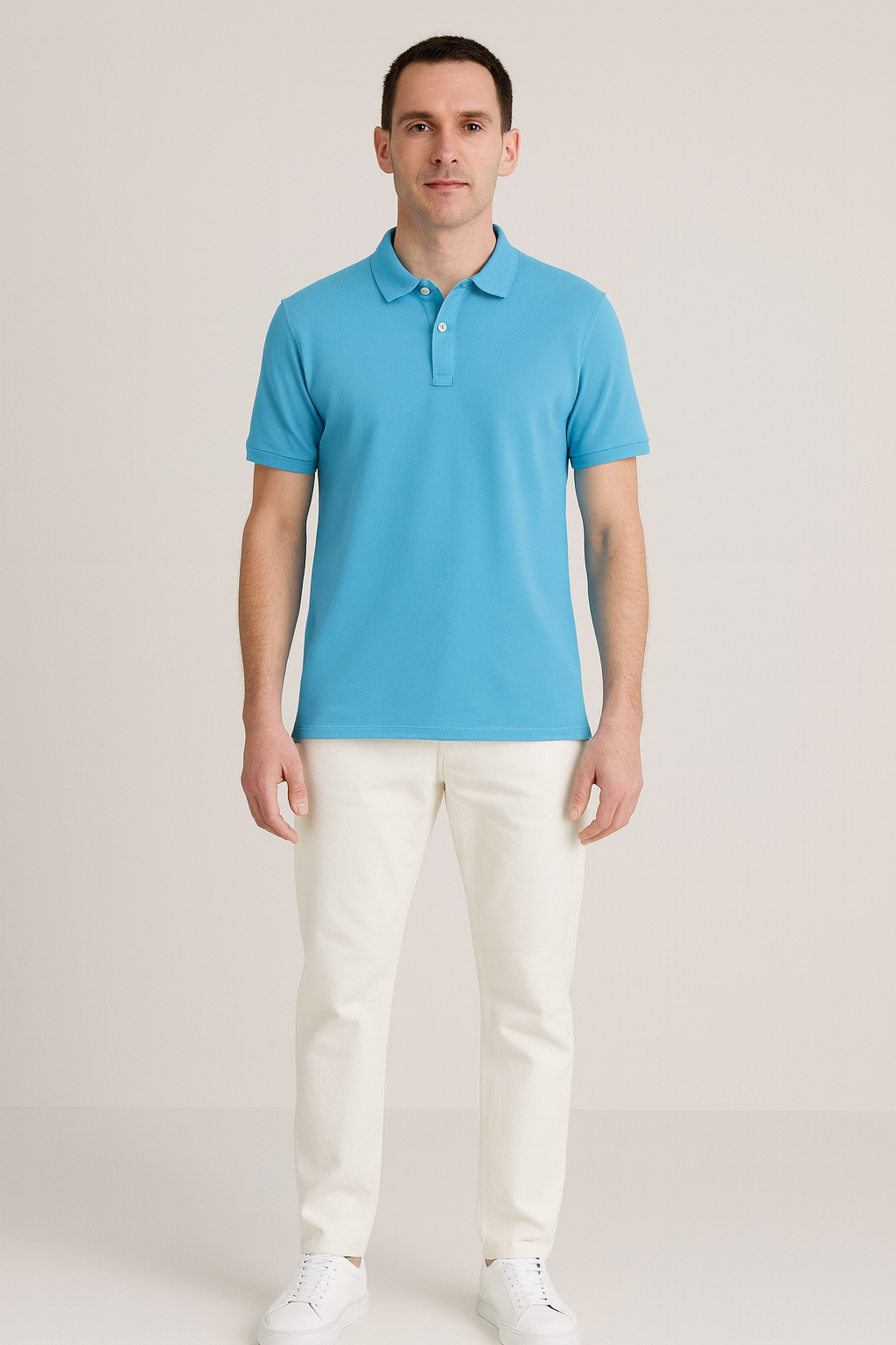 Men's Short Sleeve Cotton Polo Shirt