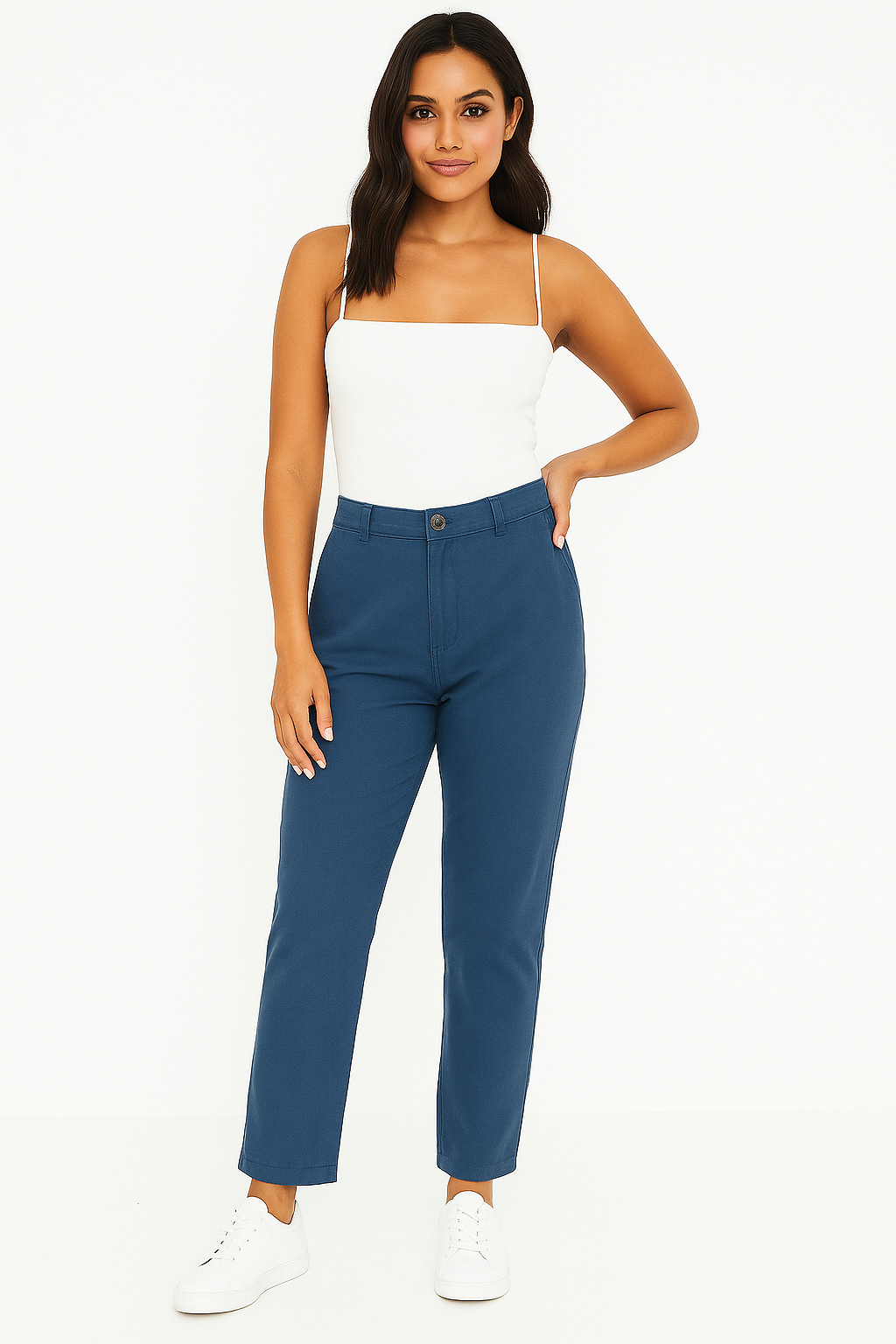Relaxed Fit Smart Casual Cotton Trousers