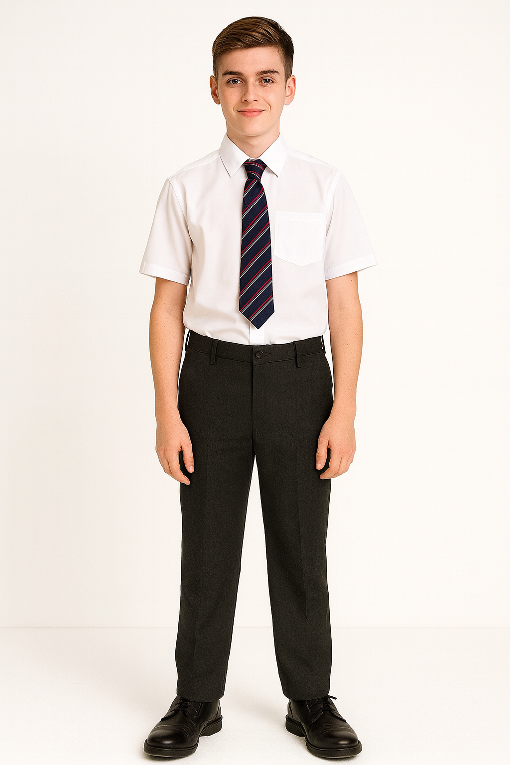 Pack of 2 Back to School Straight Leg Boys' Uniform Trousers