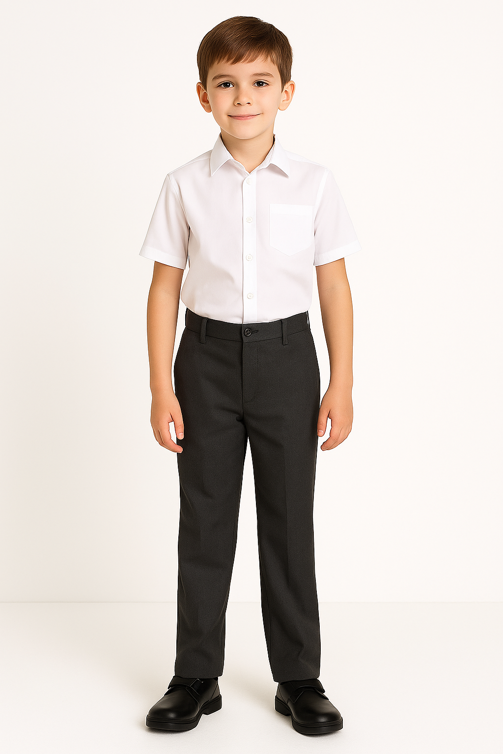 Pack of 2 Back to School Straight Leg Boys' Uniform Trousers