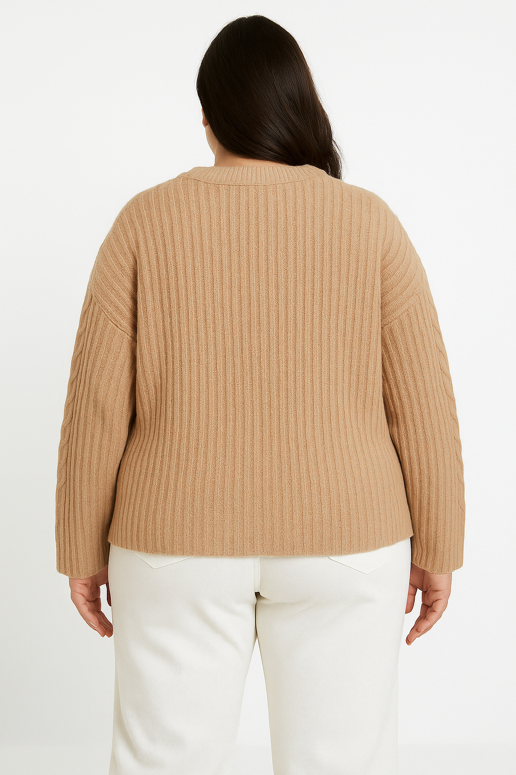 Chunky Cable Knit Relaxed Fit  Pullover