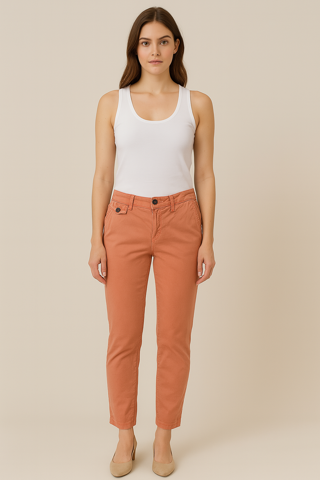 Tapered Leg Hipster Chinos