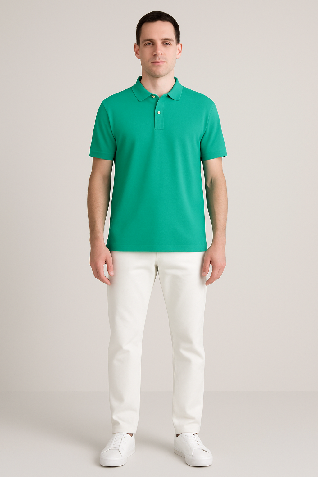 Men's Short Sleeve Cotton Polo Shirt