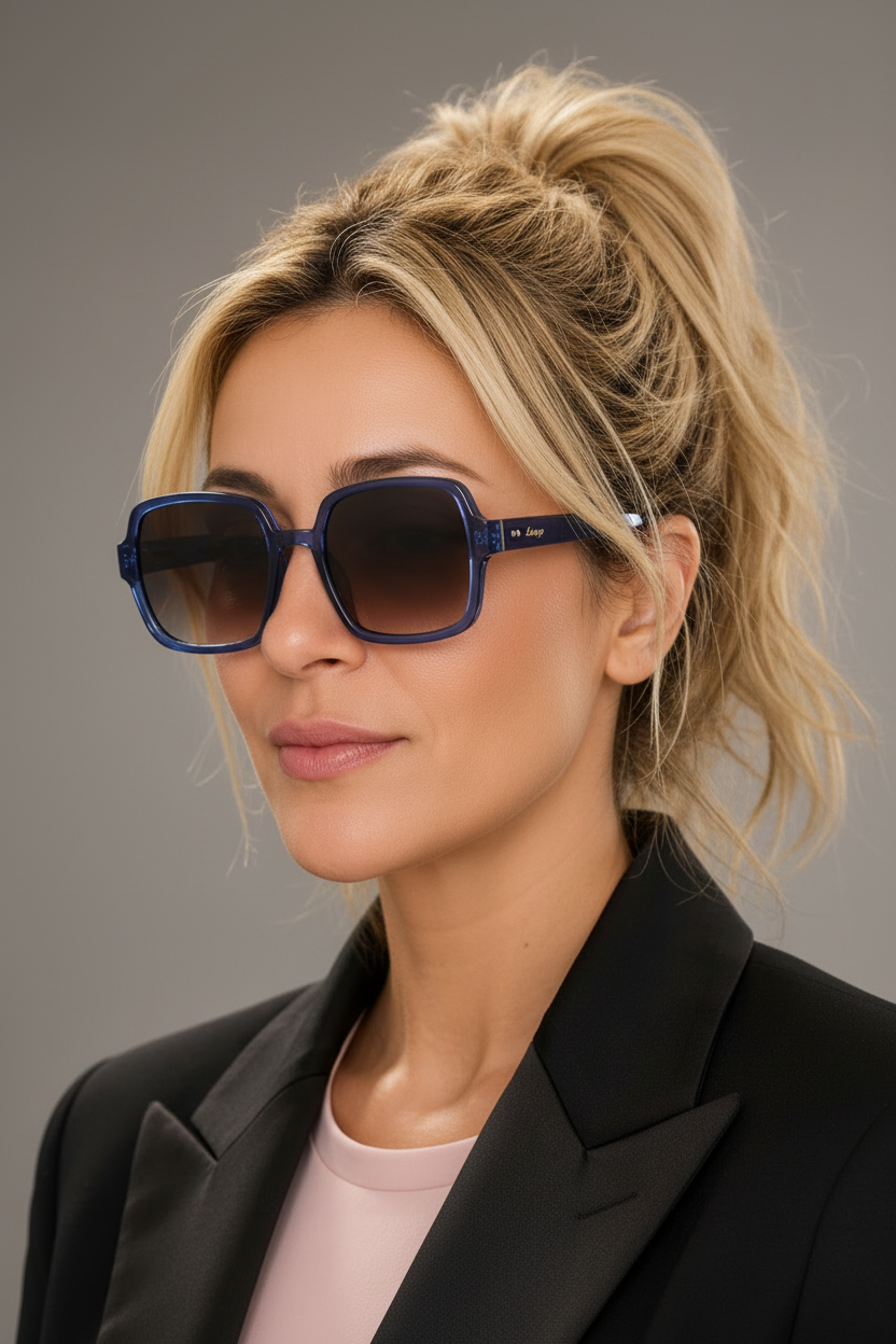 UV 400 Large Square Frame Sunglasses