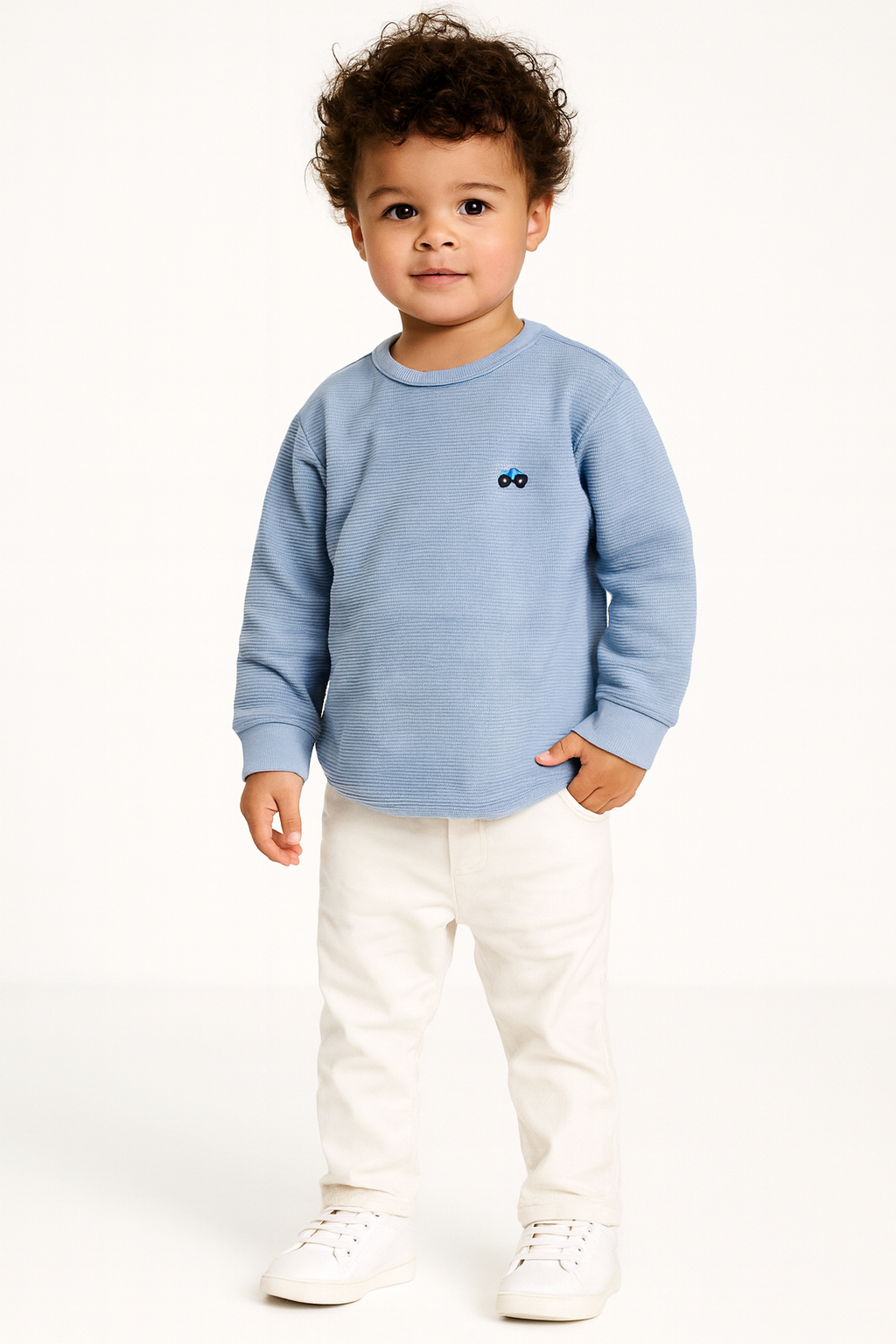 Embroidered Towel Cloth Boys' Sweater