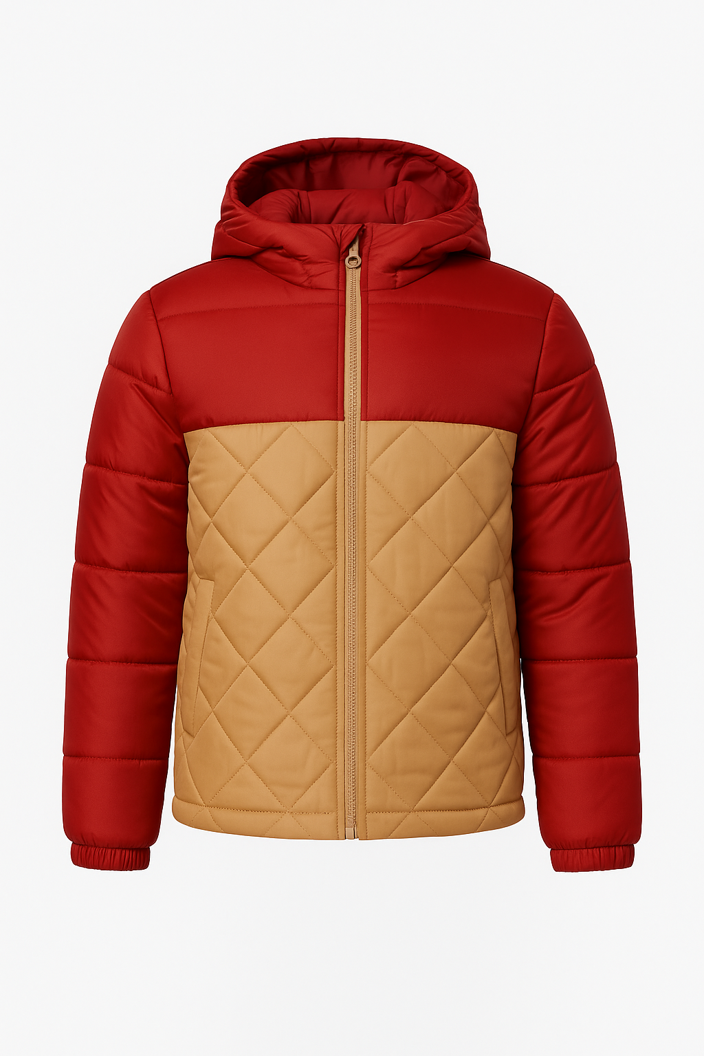 Wholesale Two-Tone Quilted Kids' Puffer Jacket