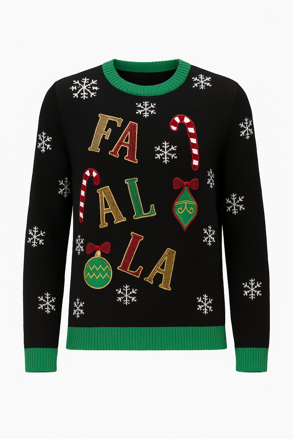 Festive Applique Knitted Christmas Jumper