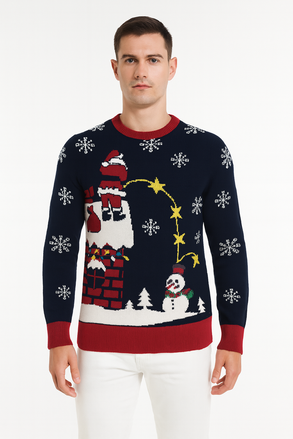 Playful Design Festive Knitted Men's Christmas Jumper